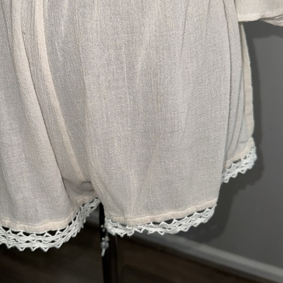 Eberjey Summer of Love Rosalie Romper Cover Up in Sand. SZ Small From Revolve - Picture 3 of 8